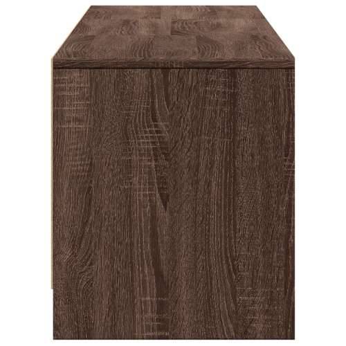 TV ormarić s LED svjetlima boja hrasta 165 x 34 x 40 cm drveni - Smeđi hrast 1 165 cm Cijena