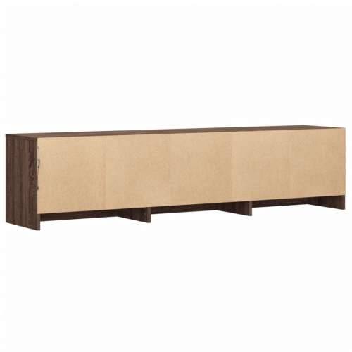 TV ormarić s LED svjetlima boja hrasta 165 x 34 x 40 cm drveni - Smeđi hrast 1 165 cm Cijena