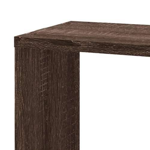 Kutna zidna polica smeđa boja hrasta 45x45x147 cm drvena - Smeđi hrast 1 Cijena