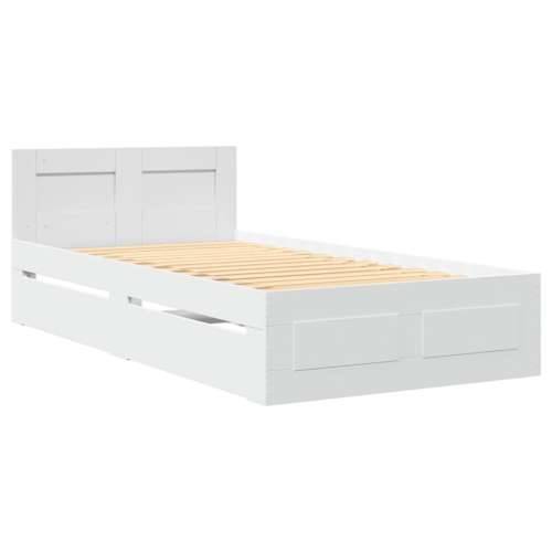 Okvir kreveta s uzglavljem bez madraca bijeli 90x200 cm - Bijela 90 x 200 cm Cijena
