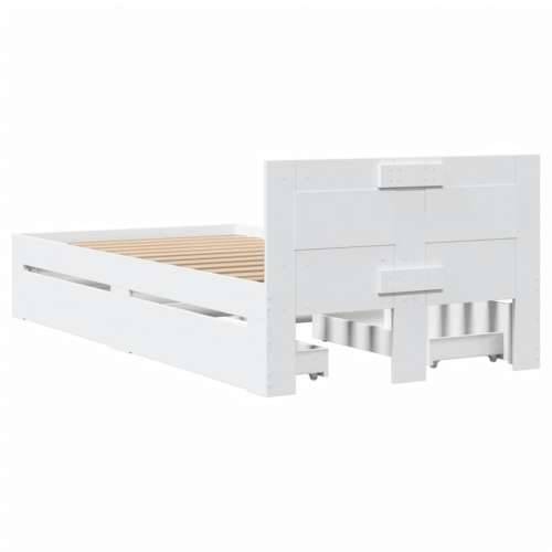 Okvir kreveta s uzglavljem bez madraca bijeli 90x200 cm - Bijela 90 x 200 cm Cijena