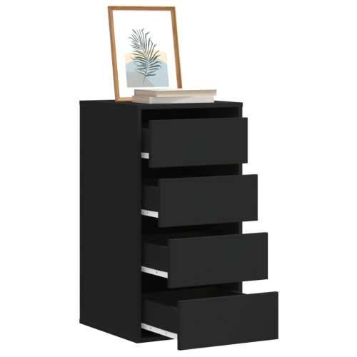 Kutna komoda s ladicama crna 40x41x76 cm od konstruiranog drva - Crna 40 x 41 x 76 cm 1 Cijena