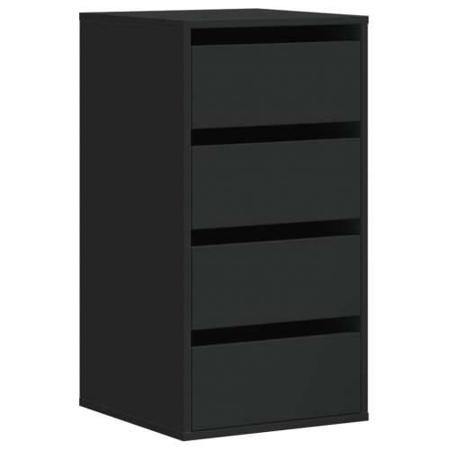 Kutna komoda s ladicama crna 40x41x76 cm od konstruiranog drva - Crna 40 x 41 x 76 cm 1 Cijena