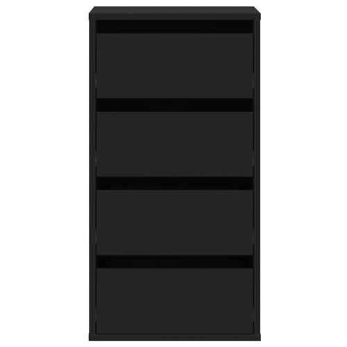 Kutna komoda s ladicama crna 40x41x76 cm od konstruiranog drva - Crna 40 x 41 x 76 cm 1 Cijena