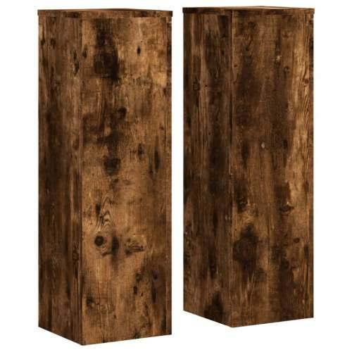 Stalci za biljke 2 kom 25x25x80 cm konstruirano drvo - Dimljeni hrast 25 x 25 x 80 cm 2 Cijena