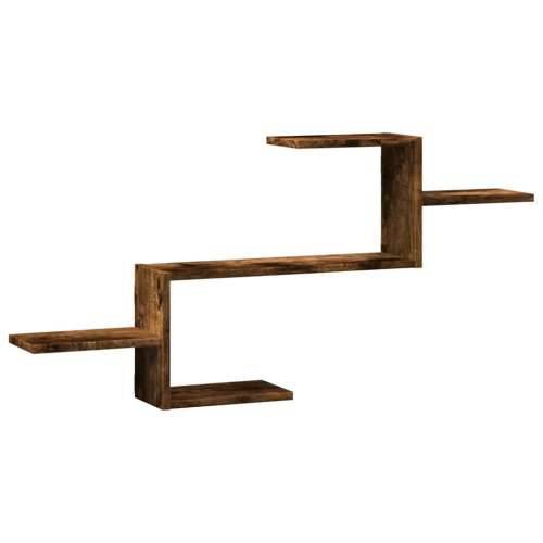 Zidna polica dimljena boja hrasta 104x15x49cm konstruirano drvo - Dimljeni hrast 1 Cijena
