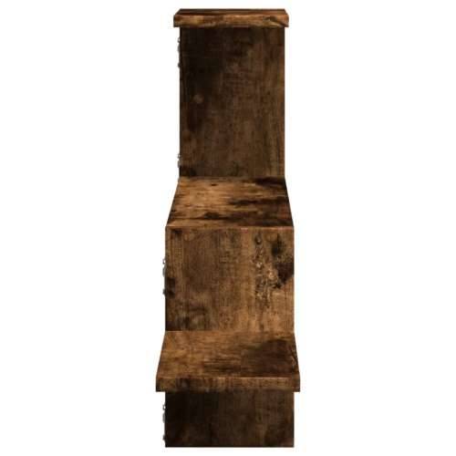 Zidna polica dimljena boja hrasta 104x15x49cm konstruirano drvo - Dimljeni hrast 1 Cijena