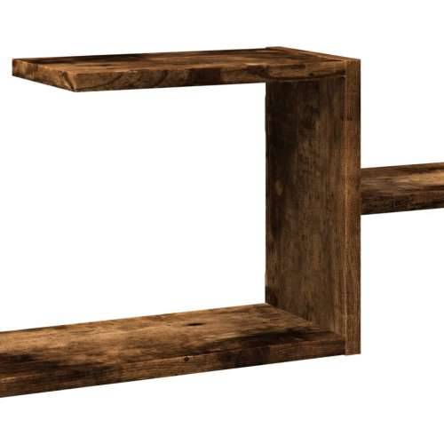 Zidna polica dimljena boja hrasta 104x15x49cm konstruirano drvo - Dimljeni hrast 1 Cijena
