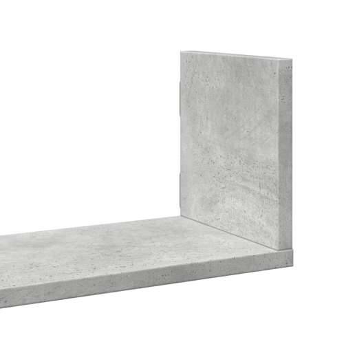 Zidne police 3 kom boja betona 58x18x18cm od konstruiranog drva - Beton siva 58 x 18 x 18 cm 1 Cijena