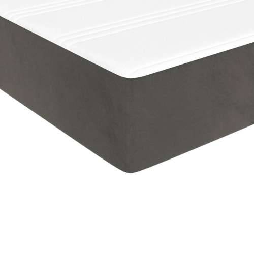 Madrac s oprugama tamnosivi 80 x 210 x 20 cm baršunasti - Tamno siva 80 x 210 cm 1 Cijena