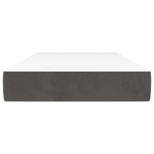 Madrac s oprugama tamnosivi 100x210x20 cm baršunasti - Tamno siva 100 x 210 cm 1 Cijena