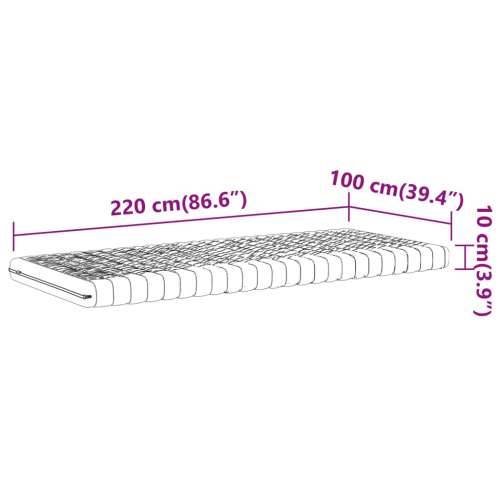 Madrac od pjene bijeli 100x220 cm 7 zona tvrdoća 20 ILD - 100 x 220 cm 1 Cijena