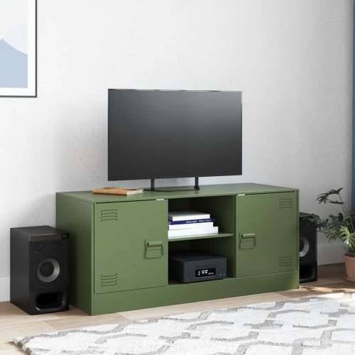TV ormarić maslinasti 99 x 39 x 44 cm čelični - Zelena 1 Cijena