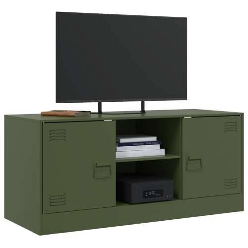 TV ormarić maslinasti 99 x 39 x 44 cm čelični - Zelena 1 Cijena