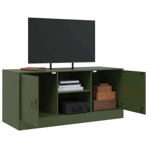 TV ormarić maslinasti 99 x 39 x 44 cm čelični - Zelena 1 Cijena