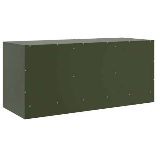 TV ormarić maslinasti 99 x 39 x 44 cm čelični - Zelena 1 Cijena