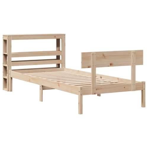 Okvir kreveta bez madraca 90 x 200 cm od masivne borovine - Prirodna 90 x 200 cm Cijena