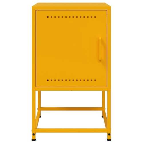 Noćni ormarići 2 kom boja senfa 36 x 39 x 60,5 cm čelični - Žuta 2 Cijena