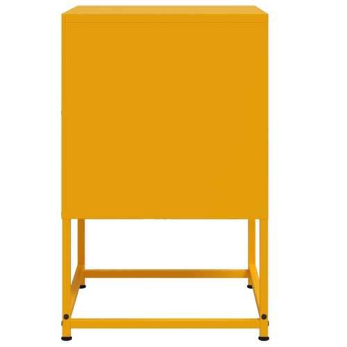 Noćni ormarići 2 kom boja senfa 36 x 39 x 60,5 cm čelični - Žuta 2 Cijena