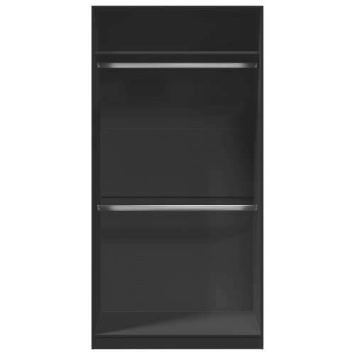 Ormar crni 100 x 50 x 200 cm od konstruiranog drva - Crna 100 x 50 x 200 cm 1 1 polica Cijena