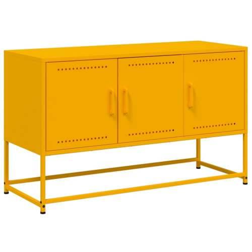 TV ormarić boja senfa 100,5 x 39 x 60,5 cm čelični Žuta 1 Cijena