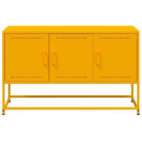 TV ormarić boja senfa 100,5 x 39 x 60,5 cm čelični Žuta 1 Cijena