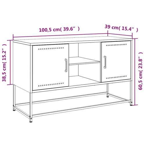 TV ormarić antracit 100,5x39x60,5 cm čelični - Antracit 1 Cijena