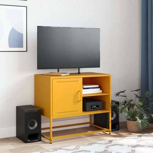 TV ormarić boja senfa 68x39x60,5 cm čelični - Žuta 1 Cijena