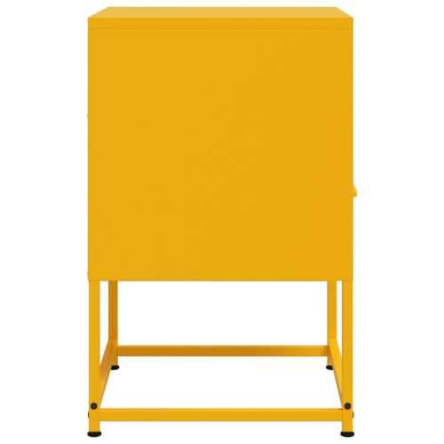 Noćni ormarići 2 kom boja senfa 36 x 39 x 60,5 cm čelični - Žuta 2 Cijena