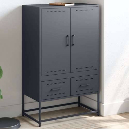 Visoka komoda antracit 68x39x111,5 cm od čelika - Antracit 1 Cijena