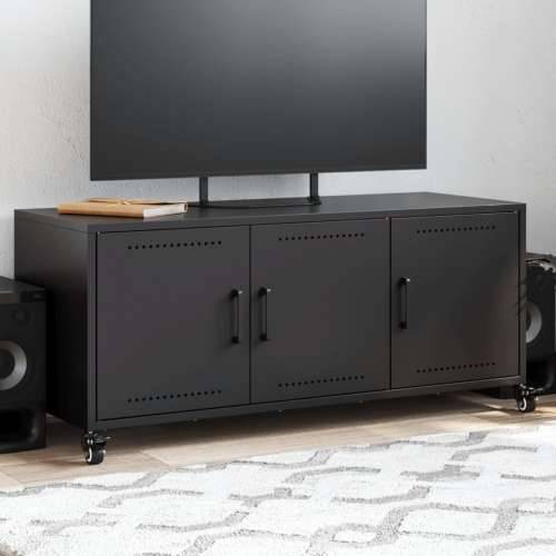 TV ormarić crni 100,5x39x43,5 cm čelik - Crna 1 Cijena