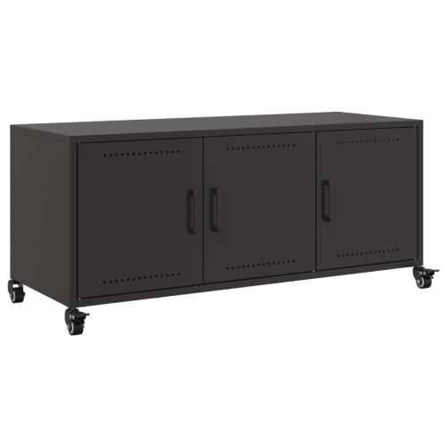 TV ormarić crni 100,5x39x43,5 cm čelik - Crna 1 Cijena
