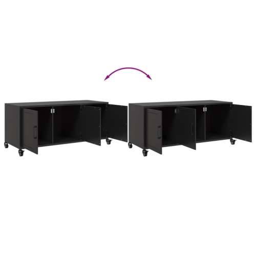 TV ormarić crni 100,5x39x43,5 cm čelik - Crna 1 Cijena
