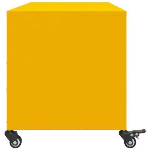 TV ormarić boja senfa 100,5 x 39 x 43,5 cm čelični Žuta 1 Cijena