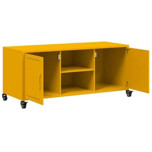 TV ormarić boja senfa 100,5 x 39 x 43,5 cm čelični Žuta 1 Cijena