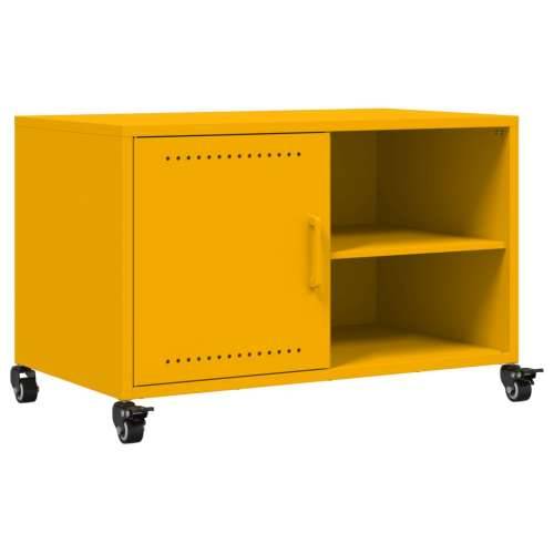 TV ormarić boja senfa 68 x 39 x 43,5 cm čelični - Žuta 1 Cijena