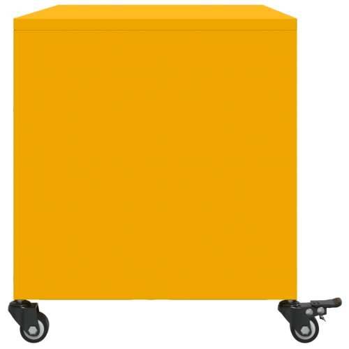 TV ormarić boja senfa 68 x 39 x 43,5 cm čelični - Žuta 1 Cijena