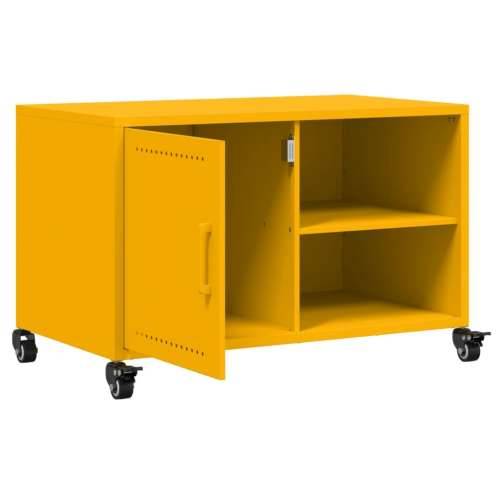 TV ormarić boja senfa 68 x 39 x 43,5 cm čelični - Žuta 1 Cijena