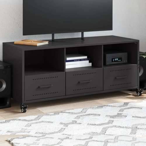 TV ormarić crni 100,5x39x43,5 cm čelik Crna 1 Cijena