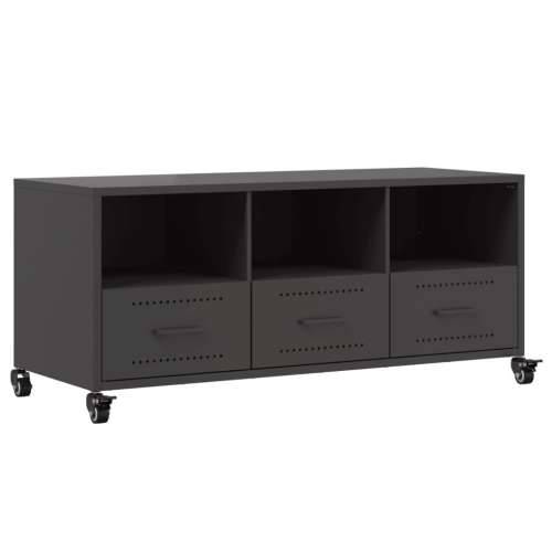 TV ormarić crni 100,5x39x43,5 cm čelik Crna 1 Cijena
