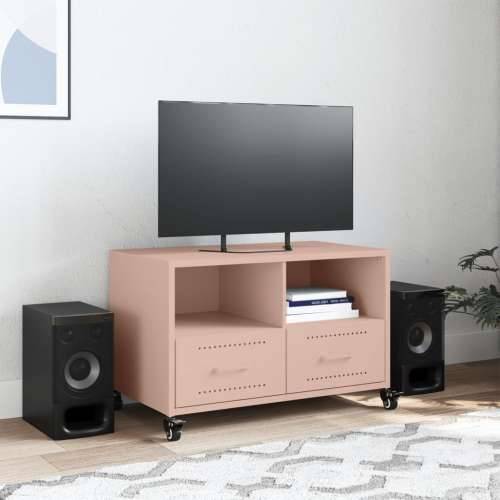 TV ormarić ružičasti 68 x 39 x 43,5 cm čelik - Ružičasta 1 Cijena