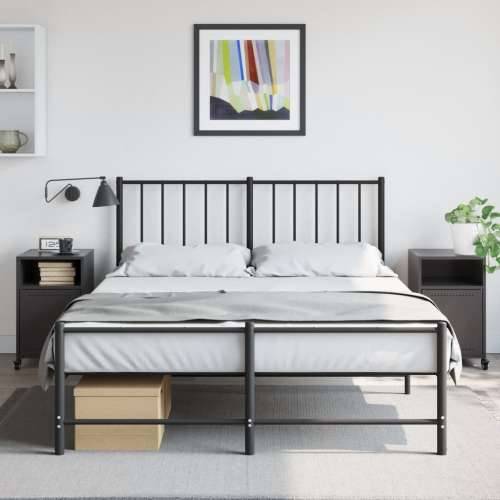 Noćni ormarići 2 kom crni 36x39x59 cm čelični Crna 2 Cijena
