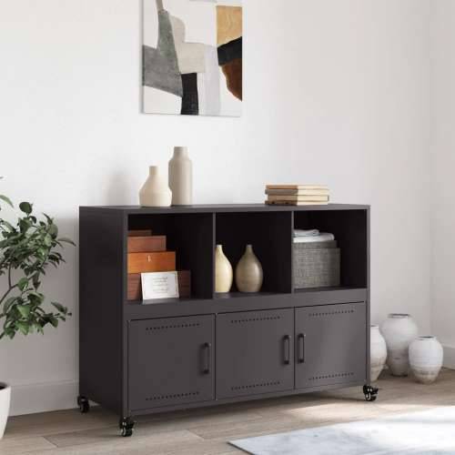 Komoda crna 100,5 x 39 x 72 cm čelik - Crna 1 Cijena