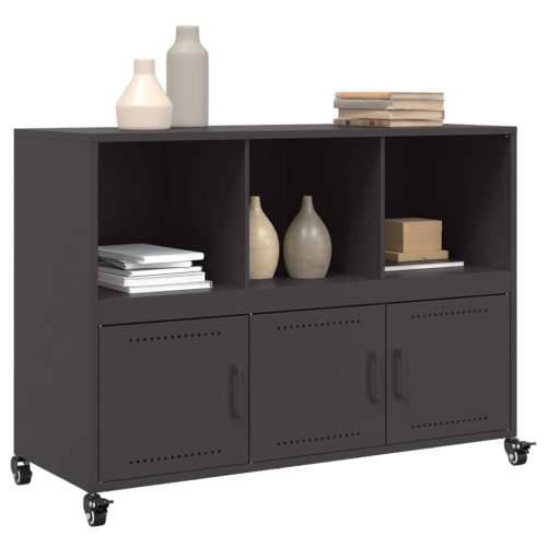 Komoda crna 100,5 x 39 x 72 cm čelik - Crna 1 Cijena