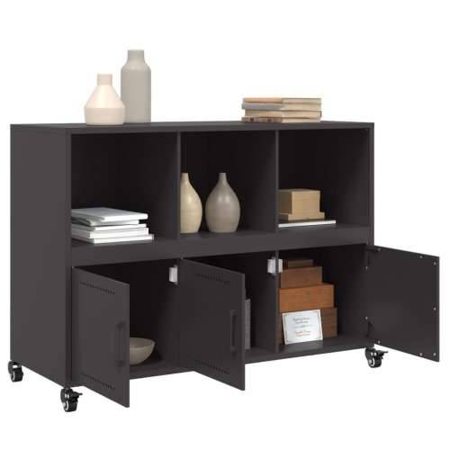 Komoda crna 100,5 x 39 x 72 cm čelik - Crna 1 Cijena