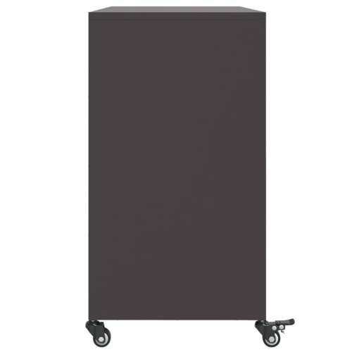 Komoda crna 100,5 x 39 x 72 cm čelik - Crna 1 Cijena