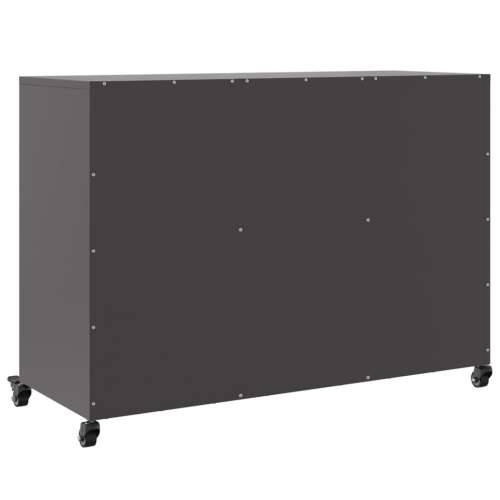 Komoda crna 100,5 x 39 x 72 cm čelik - Crna 1 Cijena