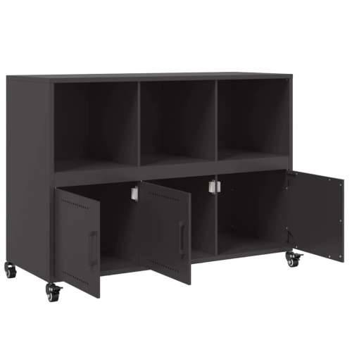 Komoda crna 100,5 x 39 x 72 cm čelik - Crna 1 Cijena