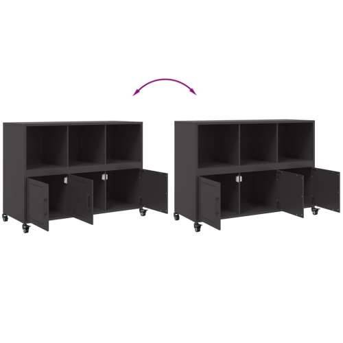 Komoda crna 100,5 x 39 x 72 cm čelik - Crna 1 Cijena