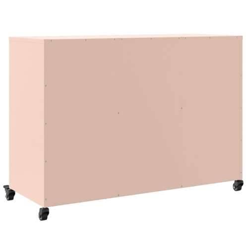 Komoda ružičasta 100,5x39x72 cm čelik - Ružičasta 1 Cijena